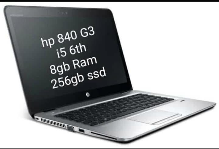 HP 840 G3 i5 6th Gen, 8gb RAM, 256gb SSD